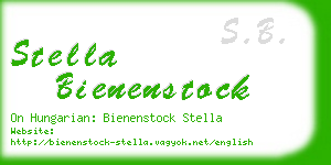stella bienenstock business card